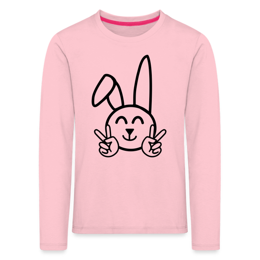 Kids' Premium Longsleeve Shirt "Rabbit" - rose shadow