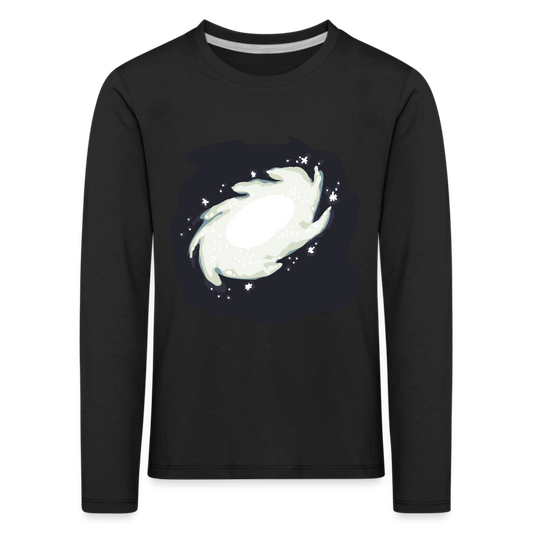 Kids' Premium Idyo Longsleeve Shirt "Galaxy" - black